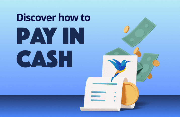 Pay in cash illustration