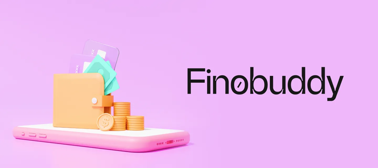 Finobuddy app dashboard showcasing personal finance management features