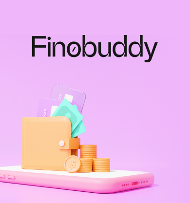 Finobuddy mobile app interface for personal finance management